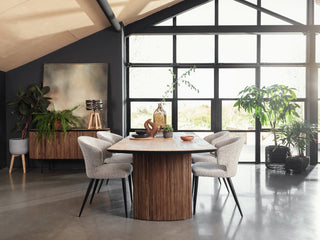 Belle Dining Chair Grey Boucle