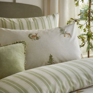 Charlecote Super King Duvet Set Green/Natural