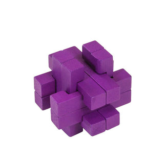 Wood Colour Block Puzzle Purple