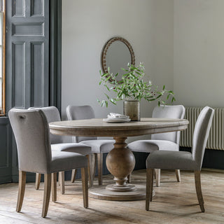 Vancouver 1.2-1.6m Round Extending Dining Table