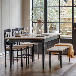 Eton 1.8m-2.3m Extending Dining Table Meteor