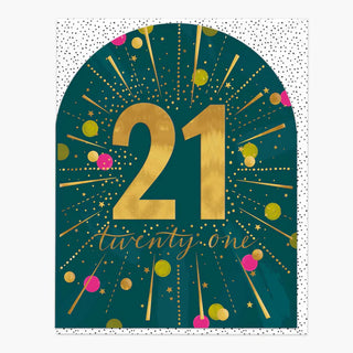 21 Burst Birthday Card