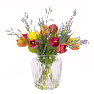 Tulip & Lavender in Vase