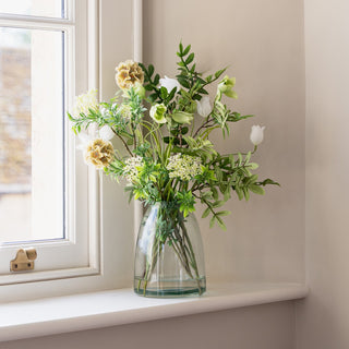 Scabiosa & Foliage in Vase