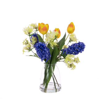 Hyacinths & Tulips in Vase