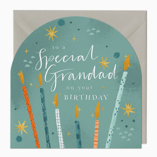 Grandad Candles Birthday Arch Card