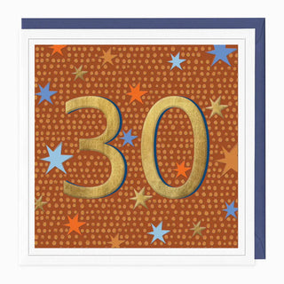 Bold & Brilliant 30th Birthday Card