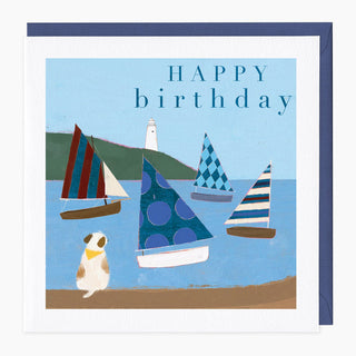 Sails and Waggy Tails Birthday Card