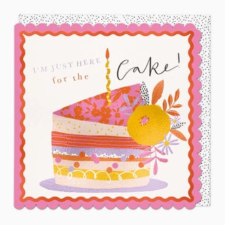Here For The Cake Birthday Card