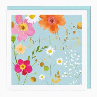 Floral Love Birthday Card