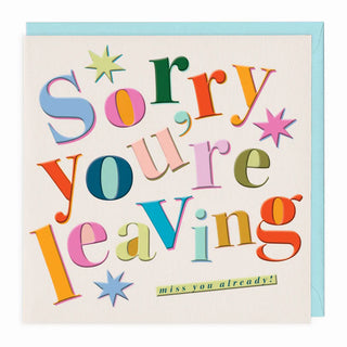 Big Bold Leaving Card