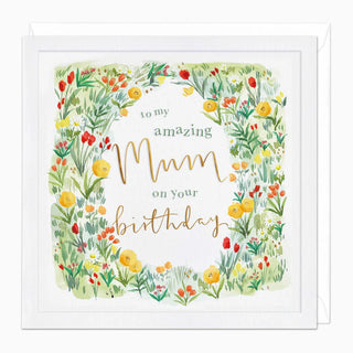 Watercolour Garden Birthday Card