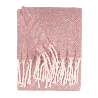 Isla Woven Tasselled Throw Heather