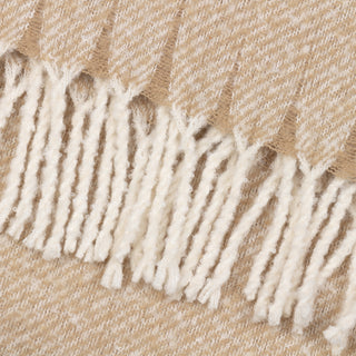 Isla Woven Tasselled Throw Cream