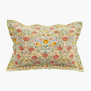 Rose Double Duvet Cover Set Bough's Green/Rose