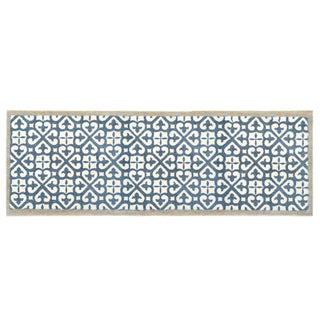 Harlequin Tile Blue Runner