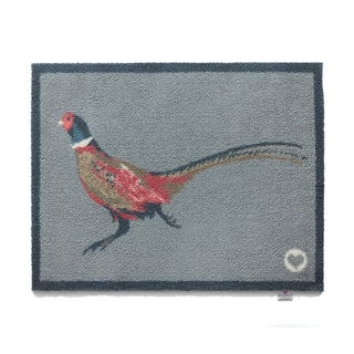 Grey Pheasant Door Mat