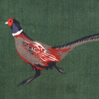 Green Pheasant Door Mat