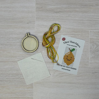 You're My Zest Friend Mini Matchbox Cross Stitch Kit