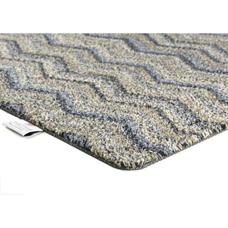 Ribbon Grey Zig Zag Runner Mat