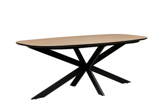 Sadie 2m Oval Dining Table Set Incl. 6 Grey Chairs