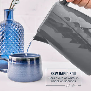 Windsor Textured Kettle Grey 1.7L