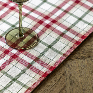 Heritage Christmas Check Table Runner Sml