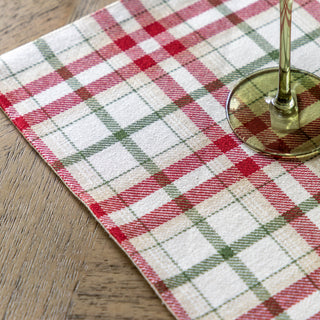 Heritage Christmas Check Table Runner Lrg