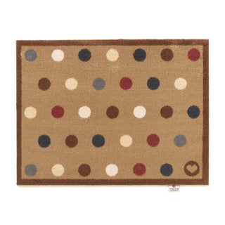 Brown Multi Spot Door Mat Small