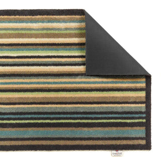 Navy Beige Stripe 84 Door Mat