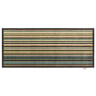 Navy Beige Stripe 84 Runner Mat