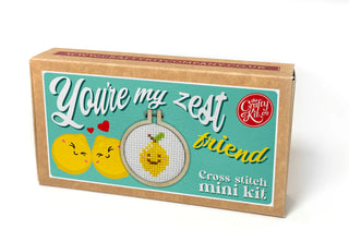 You're My Zest Friend Mini Matchbox Cross Stitch Kit