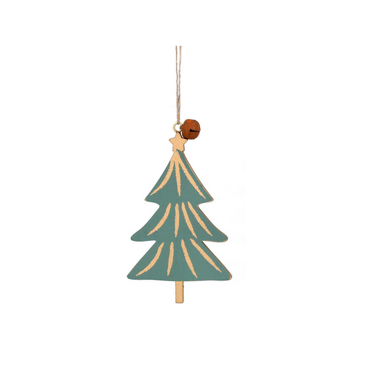 Pale Green Wooden Tree Hanging Decoration