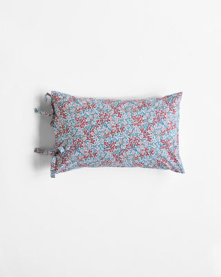 Clover Powder Blue/Madder Super King Duvet Cover Set