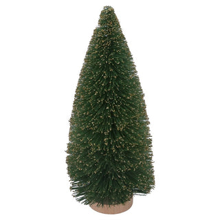 Green Bristle Tree with Gold Tips Medium