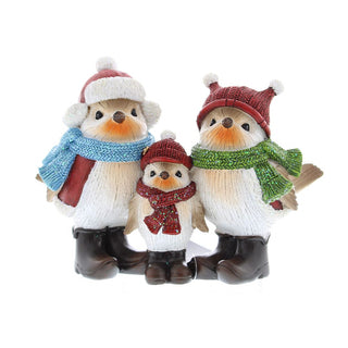 Family of Robins Resin Ornament