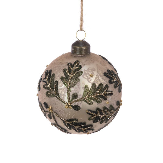 Glass Abby Bauble 10cm