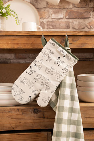 Woodbury Lane Oven Mitt - Animals