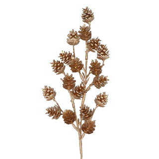 Gold Pinecone Branch 46cm