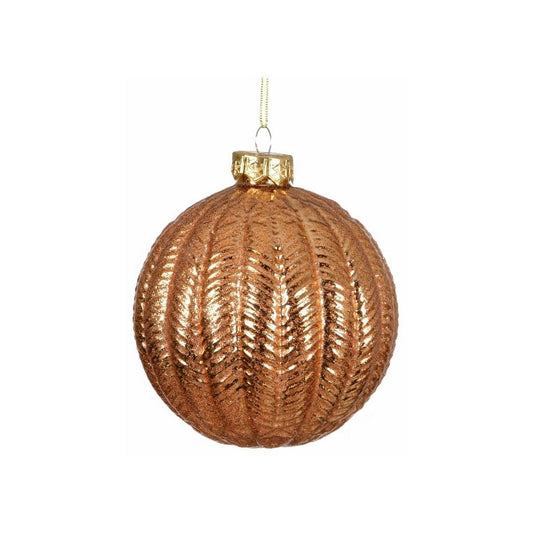 Cooper Embossed Bauble