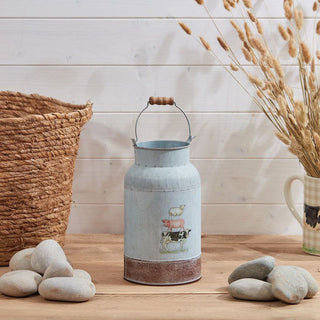 Farm Animals Milk Urn with Handle