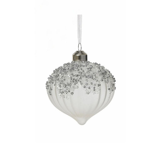 Matt Winter White with Ombre Glitter Onion