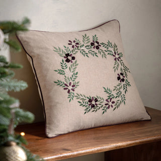 Windsor Wine Festive Wreath Cushion