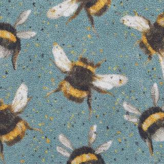 Blue Speckle Bee Door Mat