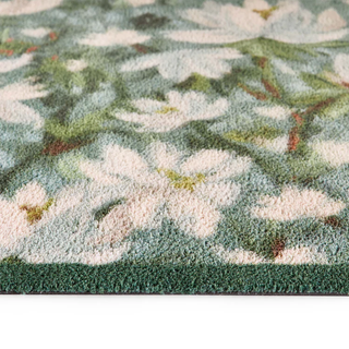 Water Lillies Green Door Mat