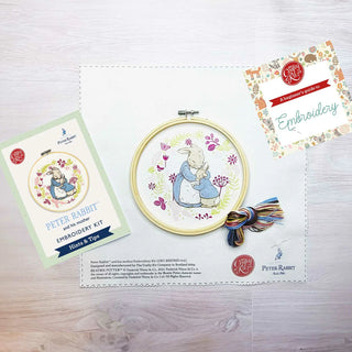 Beatrix Potter Peter Rabbit & His Mother Embroidery Kit