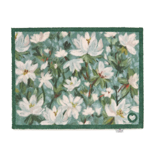 Water Lillies Green Door Mat
