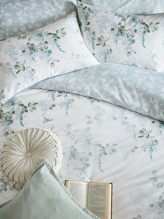 Mirabelle Pale Seaspray Double Duvet Cover Set