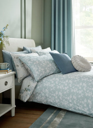 Mirabelle Pale Seaspray Double Duvet Cover Set