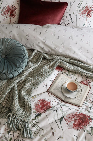 Pallington Bloom Ruby Super King Duvet Cover Set
